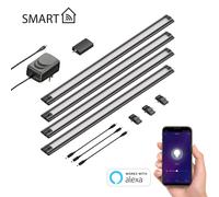 Lámpara LED inteligente para debajo del armario SIRIS negro mate Controlador