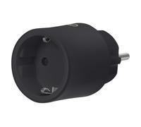 LEDVANCE SMART+ Indoor Plug, enchufe inteligente con Matter over WiFi, para integrar dispositivos tradicionales en el hogar inteligente, compatible con Alexa, Google y Apple, negro, paquete de 1