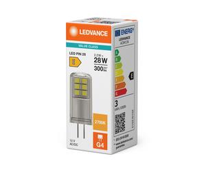 Lámpara LED LED PIN 28 320° P 2.2W 827 Clear G4 4099854248726