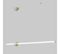 Lámpara LED minimalista, barra de luz colgante lineal, lámpara de techo colgante de tubo blanco, lámpara nórdica de tira larga, accesorio de iluminación para isla de cocina, lámparas de mesa de