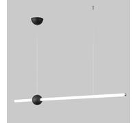 Lámpara LED minimalista, barra de luz colgante lineal, lámpara de techo colgante de tubo blanco, lámpara nórdica de tira larga, accesorio de iluminación para isla de cocina, lámparas de mesa de