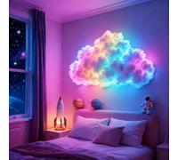 Lámpara Led Nube Trueno DIYS, Lámpara Nube Truenos Alimentación USB para Dormitorio, Lámparas Nubes Truenos Color Ajustable con Controlador, Lámparas Noche Techo Nubes Trueno, para Decorar Habitacione