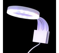 Lámpara LED para Acuario Clip Ajustable y Ahorro Energético | Blanco, Diseño Simple y Delicado, Plástico Componentes Electrónicos, Incluye Enchufe USB