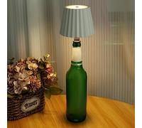 Lámpara LED para botella de vino, 3 colores, regulable, control táctil, inalámbrico, recargable por USB, luz de mesa decorativa, botella de vino, luz nocturna para bar, restaurante, dormitorio