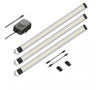 Lámpara LED para debajo del armario SIRIS montaje en esquina plana 50cm c/u [EEK: F]