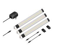 Lámpara LED para debajo del armario SIRIS montaje en esquina plano 30cm c/u