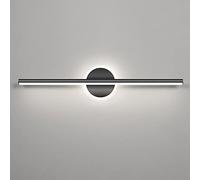 Lámpara LED para Espejo de baño, Color Negro, para Montaje en Pared, iluminación Frontal para Espejo de Maquillaje sobre Mueble de baño, Luces lineales para Espejo de tocador.