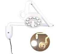 Lámpara LED para examen médico, lámpara de examen médico de pared, lámpara quirúrgica sin sombras Pet-Lamp, con iluminación ajustable de 180°, para clínicas dentales, veterinarias y ginecológicas