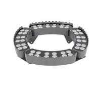 Lámpara LED para Exteriores, Resistente al Agua, 110 V/220 V, con Forma de Anillo para árboles, Foco LED de 48-84 W para Patio, jardín y Parque - IP65, Resistente a la Intemperie, Color amar