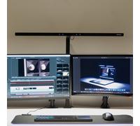 Lámpara LED para monitor MAULgate, sensor, atenuable, negro, pinza