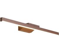 Lámpara LED para tocador, Moderna, Lineal, marrón, para Espejo de baño, Aplique Frontal de Pared, de Aluminio, Minimalista, con Tira de Espejo, lámpara Blanca cálida de 3000 K (80 cm)