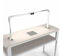 Lámpara LED plegable para uñas de 36 W para escritorio, lámpara de arco para uñas con pantalla táctil, 480 cuentas, lámpara de manicura 3500 K a 6500 K, brillo ajustable, lámpara manicura