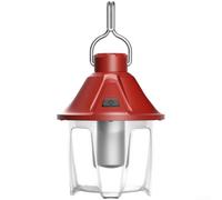 Lámpara LED recargable de piña para acampar y actividades al aire libre, accesorio magnético, modos blanco cálido o blanco frío, batería de litio de 2000 mAh, IPX4 impermeable (rojo)