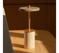 Umage Lámpara de mesa Asteria Move Mini Ø12x25.5 cm Arcilla travertino-Latón