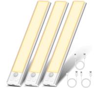 Lámpara LED recargable x2 6000K con detector de movimiento iluminación armario