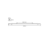 Lámpara LED resistente a la humedad SUBMARINE SLIM VALUE de OSRAM, 125 cm, IP65 True