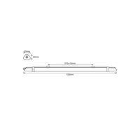 Lámpara LED resistente a la humedad SUBMARINE SLIM VALUE de OSRAM, 72 cm, IP65 True