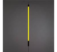 Lámpara LED SELETTI Linea, amarilla, detalles de madera, universal