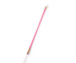 Lámpara LED SELETTI Linea, fucsia, detalles de madera, universal True