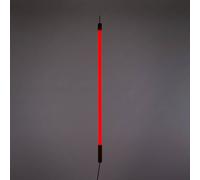 Lámpara LED SELETTI Linea, roja, detalles de madera, universal