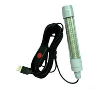 Lámpara LED subacuática blanca de los pescados 13W carga USB (- 126 - luz verde)