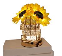 Lámpara LED Sunflower genérica, Nightstand Touch Light, 8,66 x 4,72 in recargable Mesa Lamp, Soft Adjustable Glow, Portable Bedroom Desk Lighting for Bedside, Study, Reading, Relaxation Use