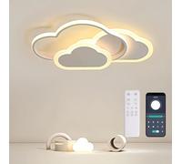 Lampara LED Techo - 32W Lampara Techo Infantil, Lampara Techo Dormitorio Nube Creativa 3000K-6000K Regulable con Control Remoto, Plafón LED Techo de 42CM para Cuarto de Niños Dormitorio Sala de Estar
