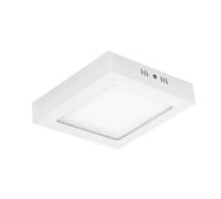 Lámpara LED Techo Nova, 24W, 85lm/w, 4000K, Blanco Neutro, 280x280x28mm, Sala de Estar, Cocina, Montaje Empotrado, Táctil, 2040 Lumen, Blanco, No Removible, 30 cm x 3.5 cm x 30 cm