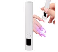 Lámpara LED UV - Luz de manicura de secado rápido, secadora recargable con batería de 250 mAh, carga tipo C | Lámpara LED UV portátil para el hogar, viajes, salón, viajes de negocios, curado