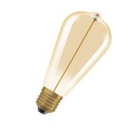 OSRAM Lámpara LED Vintage 1906 Classic Edison FIL, E27, dorado, 2.2W, 120lm, 2700K, luz blanca cálida, optimo consumo de energía, larga vida, filamento magnético