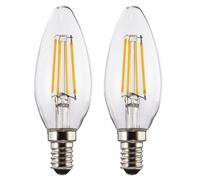 Lámpara LED Xavax 00112905 E14 4 W Blanco cálido (Pack 2)