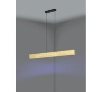 Lámpara lineal led de techo marrón 123 cm de ancho anchorena eglo 1 luz cct 3980 lm con intensidad regulable