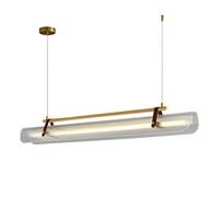 Lámpara lineal para mesa de comedor, lámpara colgante LED, lámpara de techo, luces colgantes posmodernas, accesorio de iluminación para isla de cocina, lámparas de suspensión 4000K para dormitorio