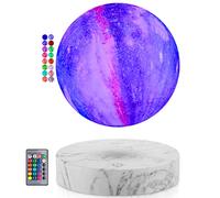 Lámpara Lunar Flotante - Levitating Galaxy Moon Light Mando a distancia 16 colores LED de levitación magnética giratoria 3D Lunar Luces de noche Lámpara decorativa de escritorio Regalos creativos