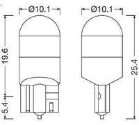 Lámpara, luz interio OSRAM 2825DWNB-2HFB para CITROEN DS5 2 2011-2015
