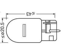 Lámpara, luz intermitente OSRAM 7504-2BL para MG ZT 2 2002-2003