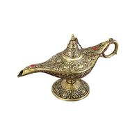 Lámpara mágica Aladdin - Lámpara retro europea de los deseos for decoración de dormitorios y manualidades(Qinggu)
