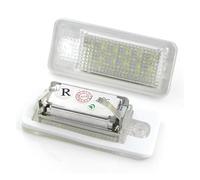 Lámpara matrículaTrasera 2 Uds Luz Led Para Placa Matrícula Coche Blanca Para S4 Para B6 Para B7 Para RS4 Para RS6 Para Q7 2004 2005 2006 2007 2008 2009 Luz Placa Auto