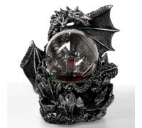 Lámpara medieval de bola de plasma de dragón oscuro sensible al tacto, esfera mágica, decoración de luz