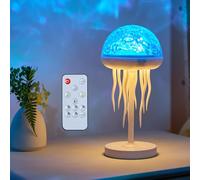 Lámpara Medusa Proyector Aurora Boreal, 7 Colores de Proyector Galaxia Estrellas con Temporizador a Distancia, Luz Nocturna Infantil, Lampara Aurora Boreal Proyector Estrellas Techo