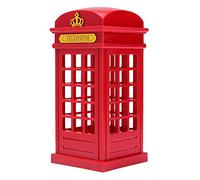 Lámpara Mesilla,Cabina Telefónica Vintage Londres Diseñado de Lampara de Mesa,Touch Sensor Regulable USB(Con Batería),Estudiantes Dormitorio iluminación Casa Bar Decoración Novedad Vacaciones Regalo