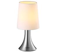 Lámpara mesita de noche Cahaya metal táctil 3 modos