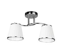 Lampara metal color cromo serie lantanas 43cm