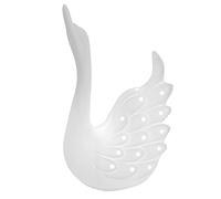 Lámpara nocturna de LED en forma de cisne, luz decorativa para el hogar, luz nocturna de cerámica para la habitación de los niños con brillo cálido bajo una cúpula de vidrio, (Modelo XS30102)