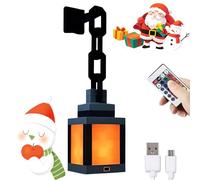 Lámpara Nocturna De Linterna Pixelada 3d - Lámpara Ambiental Led Recargable Por Usb Con 16 Colores, Control Táctil Y Mando A Distancia - Montaje En Pared O Mesa, Perfecta Para Dormitorio, Sal light-c