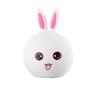 Lampara Nocturna de Mesa Led Infantil Quitamiedos y Recargable "Babyrabbit" [HO-BABYRABBIT-WW-CW] | Greenice