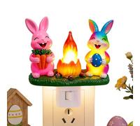 Lámpara Nocturna de Pared de Pascua - Decoración Luminosa Primaveral para Habitaciones - Luz Nocturna de Enchufe de Pared | para Hogar, Apartamento, Hotel, Dormitorio, Salón, Baño, Cocina, Casa de Cam