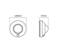 Lámpara nocturna LED OSRAM NIGHTLUX CEILING, blanca, sensor, batería