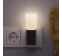 Lámpara nocturna LED para enchufe OSRAM LUNETTA FLARE negro Sensor