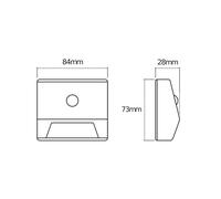 Lámpara nocturna OSRAM NIGHTLUX STAIR, plateada Sensor Batería IP54